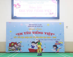 Trường Tiểu học xã Lê Hồng giao lưu “Em yêu tiếng Việt”